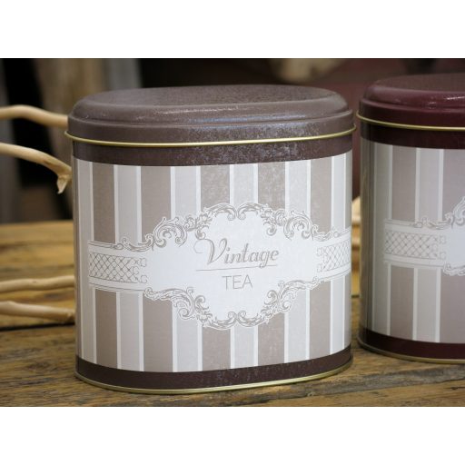 Elegance 3 db-os fém cukor, tea, kávé tároló szett, ovális
