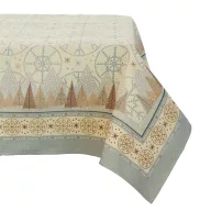 Modern karácsony asztalterítő, 137x180 cm, arany lurex