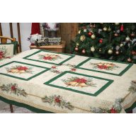 Bells csengős, ünnepi tányéralátét, arany lurex