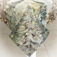 Csillogó erdő asztalterítő, 96x100 cm, arany lurex