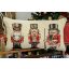 Nutcrackers diótörők díszpárna huzat töltettel, hosszúkás, arany lurex
