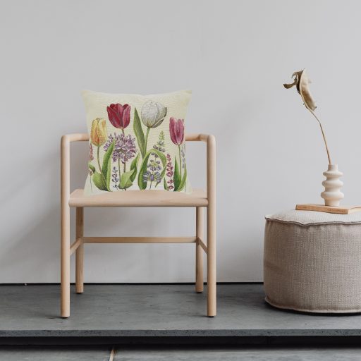 Tavaszi tulipánmező díszpárna huzat