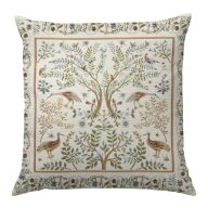 Ősi kert (fehér) díszpárna huzat