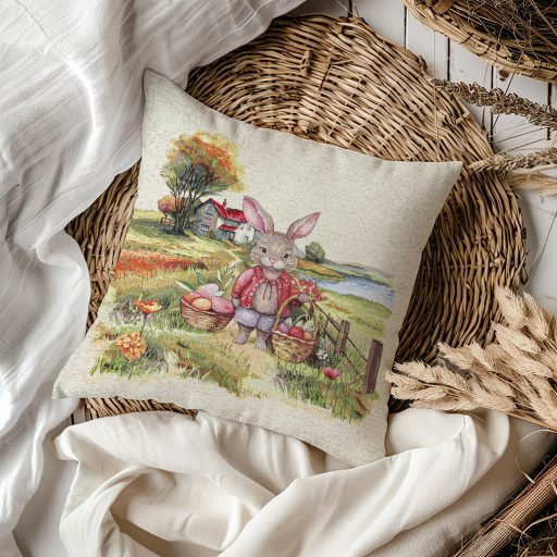 Húsvéti tojásgyűjtés díszpárna huzat