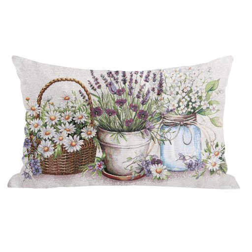 Flower shop, levendulás díszpárna huzat töltettel, 40x70 cm