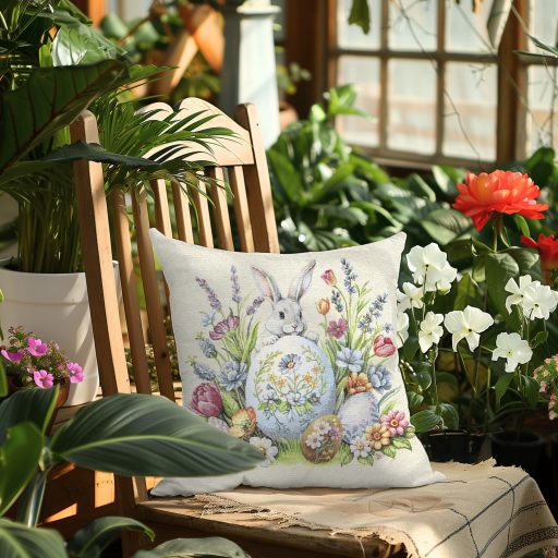 Húsvét a kertben (A) díszpárna huzat