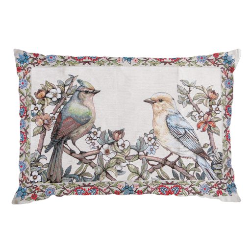 Madár fantázia díszpárna huzat töltettel, 50x70 cm