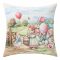 Farmhouse húsvéti nyuszi lányos díszpárna huzat