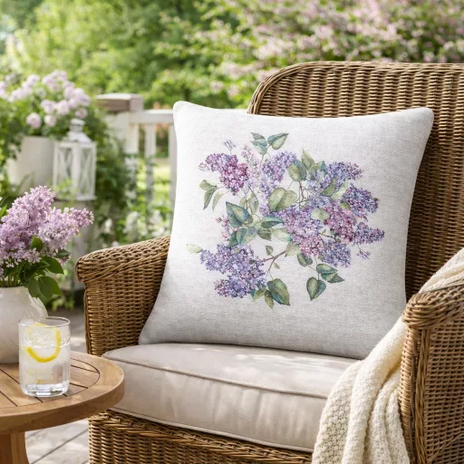 Orgonás díszpárna huzat 