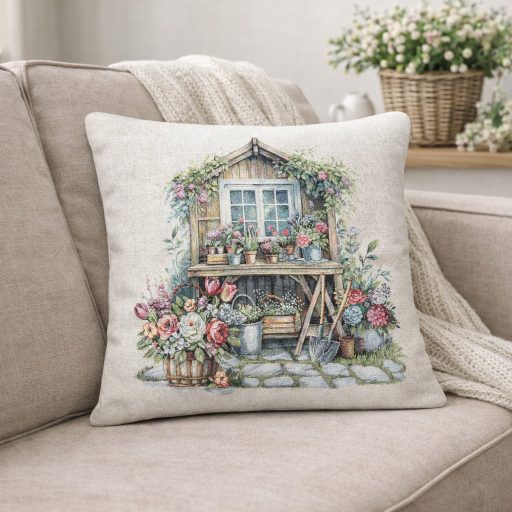 Garden house kerti házikós díszpárna huzat