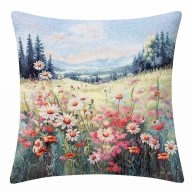 Vadvirágos tájkép díszpárna huzat