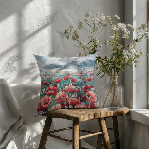 Pipacsmező díszpárna huzat