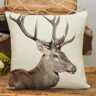 Szarvasos díszpárna huzat