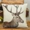 Szarvasos díszpárna huzat