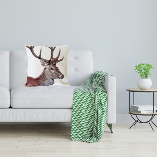 Szarvasos díszpárna huzat