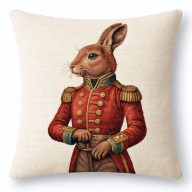 Royal Rabbit nyulas díszpárna huzat