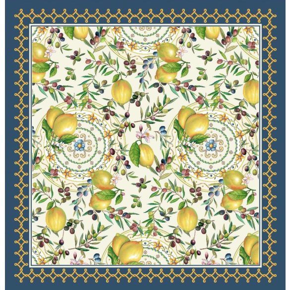 Positano citromos, olivás mediterrán asztalközép