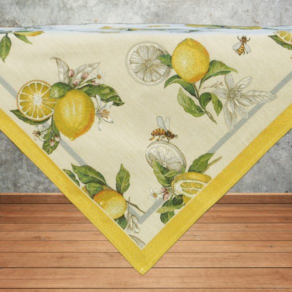 Amalfi citromos, sárga szélű asztalközép