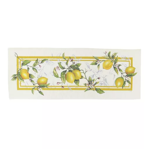 Palermo citromos, mediterrán asztali futó, 37x100 cm