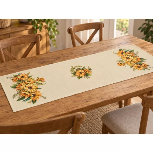 Napraforgós asztali futó 37x100 cm