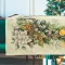 Advent karácsonyi koszorús asztalterítő, 96x100 cm, arany lurex