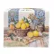 Lemon art mediterrán citromos asztali futó, 37x100 cm