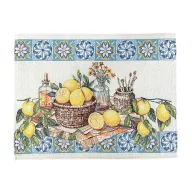 Lemon art mediterrán citromos tányéralátét