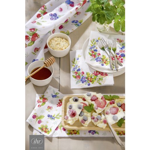 Summer berries erdei gyümölcsös szalvéta, 3 rétegű, 20 db/csomag, IHR