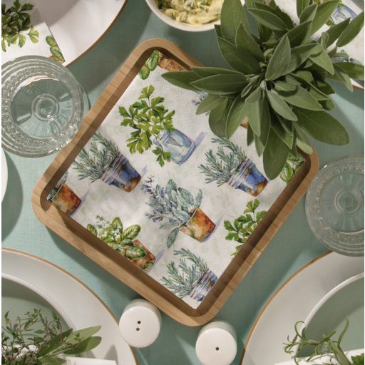 Aromatic herbs fűszernövényes szalvéta, 3 rétegű, 20 db/csomag, IHR