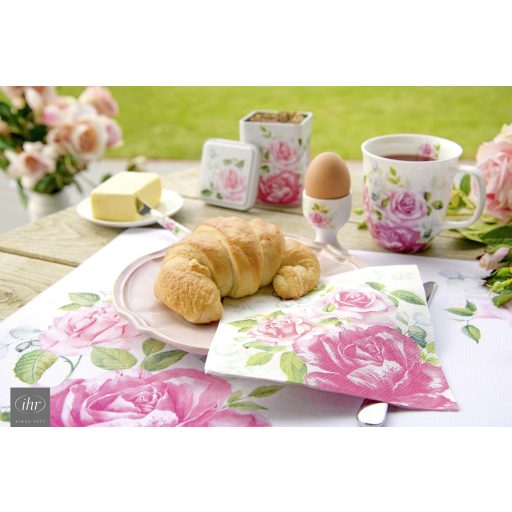 Beverly rózsás szalvéta, 3 rétegű, 20 db/csomag, IHR