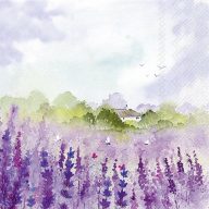   Lavender field levendulás szalvéta, 3 rétegű, 20 db/csomag, IHR