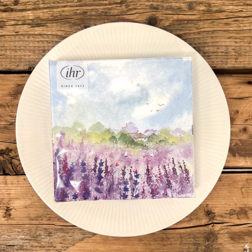 Lavender field levendulás szalvéta, 3 rétegű, 20 db/csomag, IHR