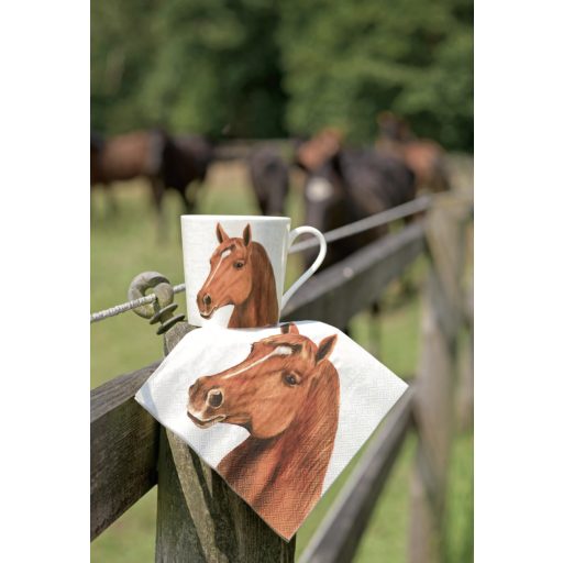 Farm horse lovas szalvéta, 3 rétegű, 20 db/csomag, IHR