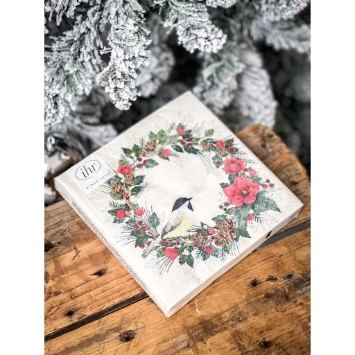 Christmas joy madaras szalvéta, 3 rétegű, 20 db/csomag, IHR