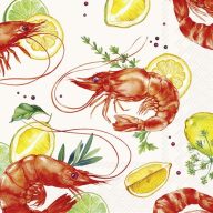 Shrimps garnélás szalvéta, 3 rétegű, 20 db/csomag, IHR