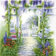   Garden idyll lila akácos szalvéta, 3 rétegű, 20 db/csomag, IHR
