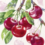   Cherry fruits cseresznyés szalvéta, 3 rétegű, 20 db/csomag, IHR