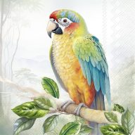   Exotic parrot papagájos szalvéta, 3 rétegű, 20 db/csomag, IHR