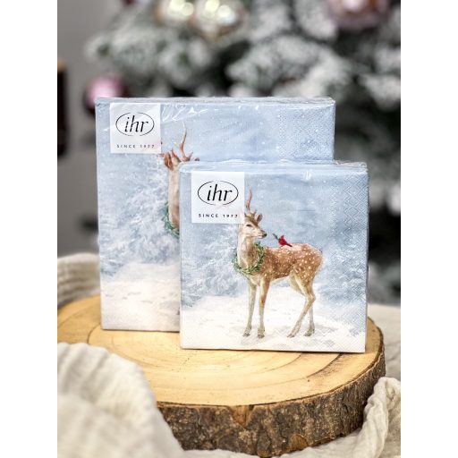 Deer in snow őzikés szalvéta, 3 rétegű, 20 db/csomag, IHR