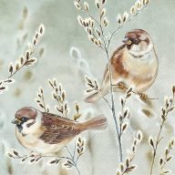   Winter melody madaras szalvéta, 3 rétegű, 20 db/csomag, IHR