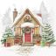 Festive house karácsonyi szalvéta, 3 rétegű, 20 db/csomag, IHR