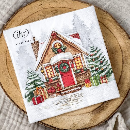 Festive house karácsonyi szalvéta, 3 rétegű, 20 db/csomag, IHR