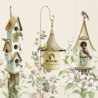   Three birdhouses madárházas szalvéta, 3 rétegű, 20 db/csomag, IHR