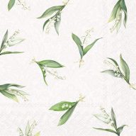   Alecia gyöngyvirágos szalvéta, 3 rétegű, 20 db/csomag, IHR