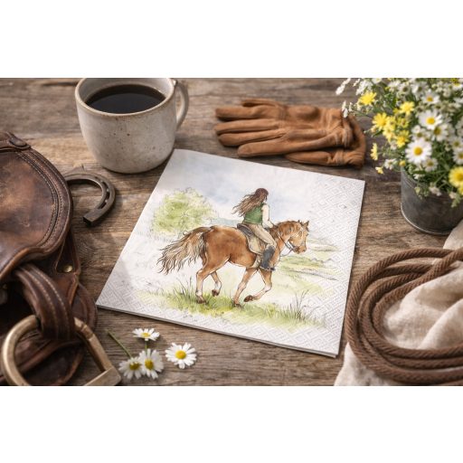 Riding lovas szalvéta, 3 rétegű, 20 db/csomag, IHR