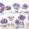 Lavender pots levendulás szalvéta, 3 rétegű, 20 db/csomag, IHR