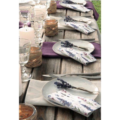 Lisa levendulás szalvéta, 3 rétegű, 20 db/csomag, IHR