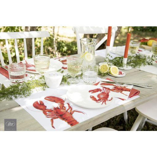Lobster homáros szalvéta, 3 rétegű, 20 db/csomag, IHR