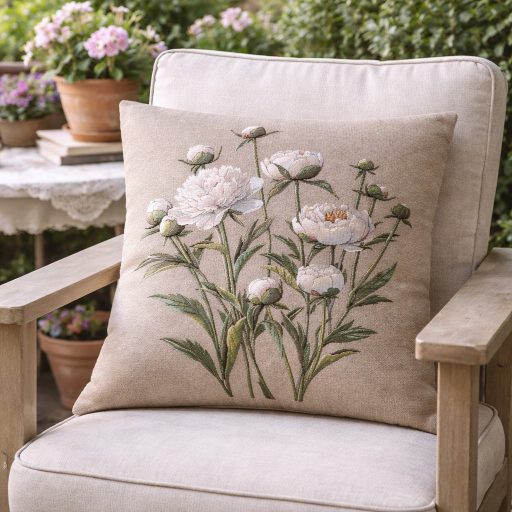 Pünkösdi rózsás díszpárna huzat