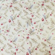   Golden holly karácsonyi gépi gobelin szövet, ezüst lurex, 140 cm széles